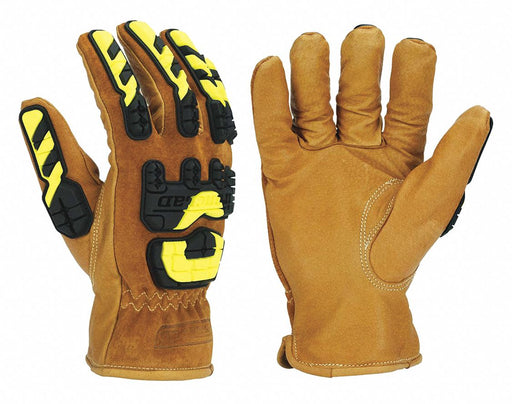 Leather Gloves Golden Yellow L PR