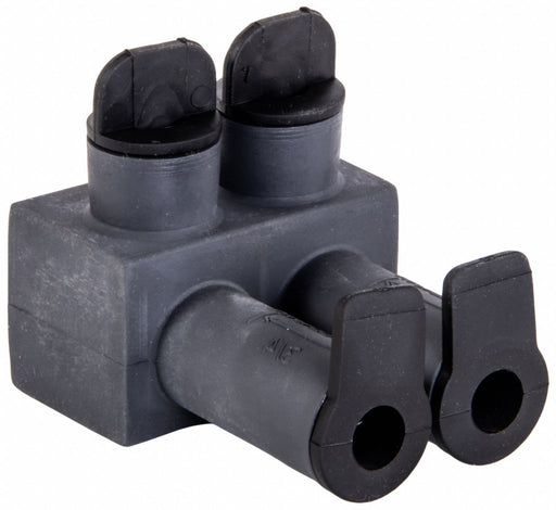 MultitapConnector Alum Blk Hex 2Port