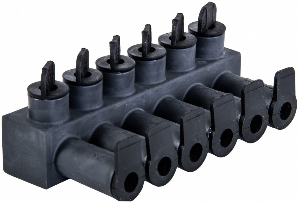 MultitapConnector Alum Blk Hex 6Port