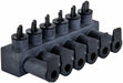 MultitapConnector Alum Blk Hex 6Port
