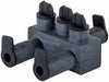 MultitapConnector Alum Blk Hex 2Port