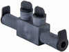 MultitapConnector Alum Blk Hex 2Port