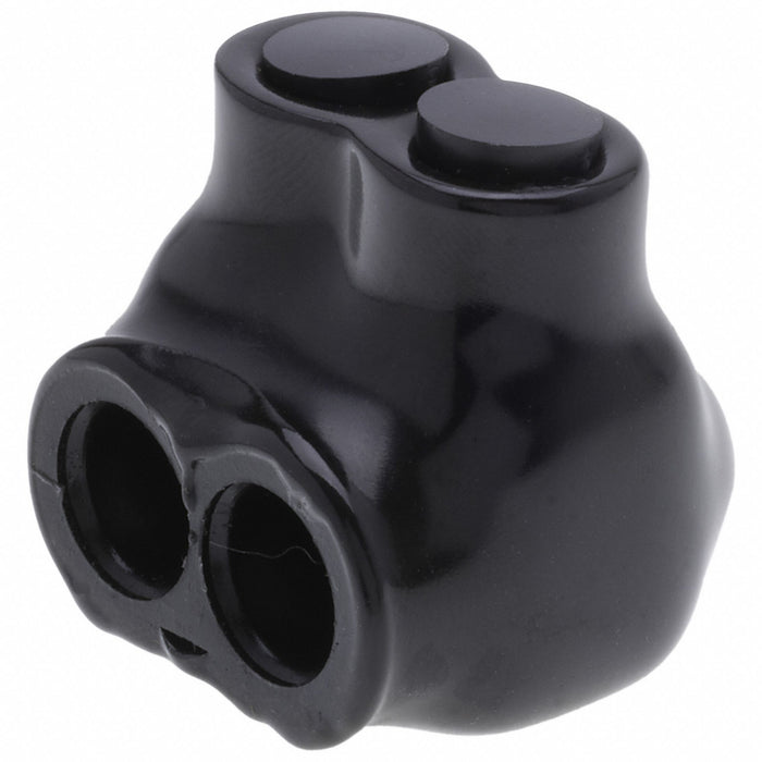 MultitapConnector Alum Blk Hex 2Port