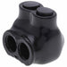 MultitapConnector Alum Blk Hex 2Port