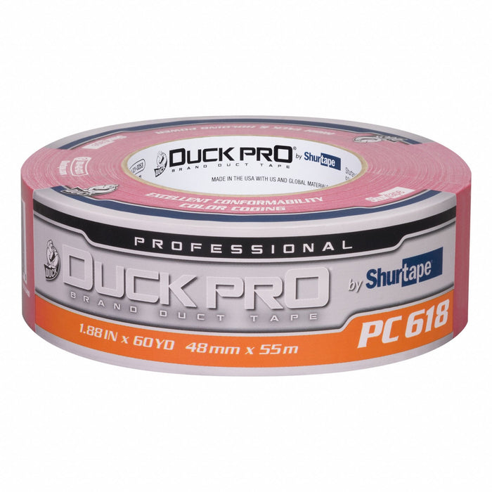 Duct Tape Red 60-1/8 yd L 1-7/8 in W