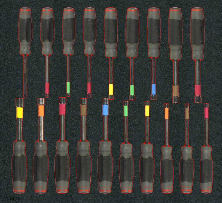 Nut Driver Sets Ergonomic 4 L 19 pieces