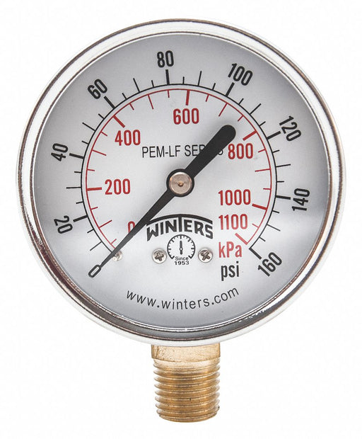 J1380 Gauge Pressure 0 to 160 psi 2-1/2 in.
