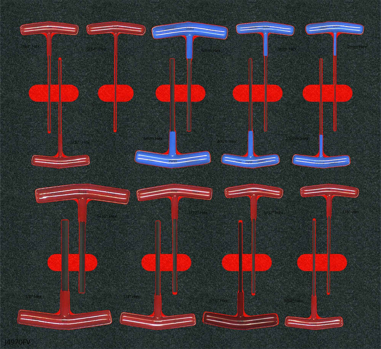 HexKeySet Hex T-Handle T Long 17pcs