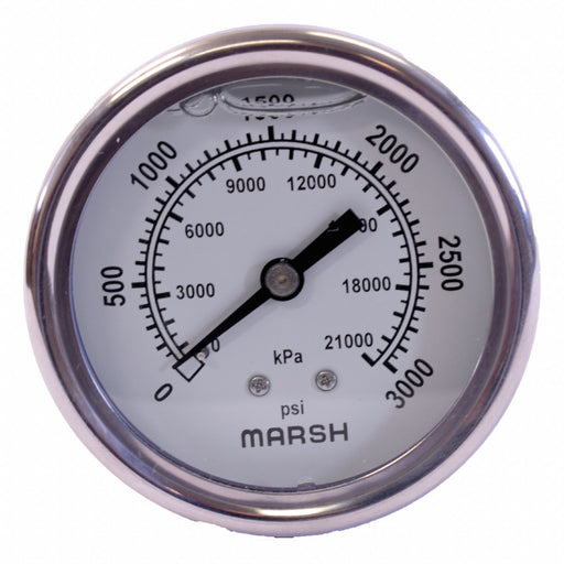 N0182 Pressure Gauge Stainless Steel