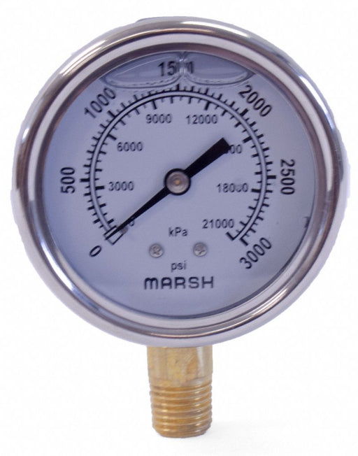 N0179 Pressure Gauge Stainless Steel