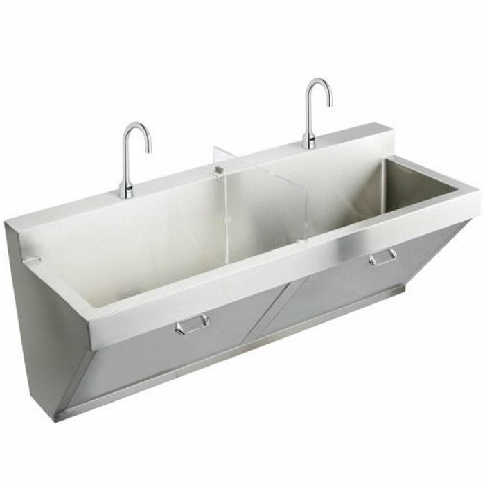 Scrub Sink 60 x23 x26 Silver