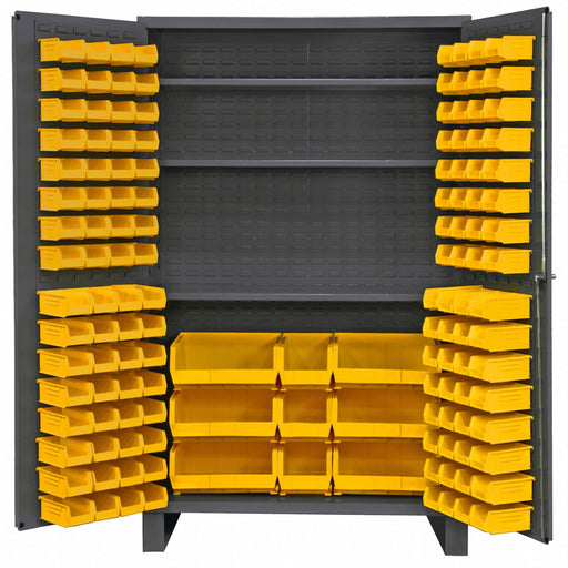 K4915 Bin Cabinet 78 x48 x24 Gray 137YlwBns