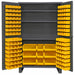 K4915 Bin Cabinet 78 x48 x24 Gray 137YlwBns