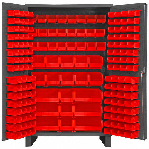 K4893 Bin Cabinet 78 x48 x24 Gray 171RedBns