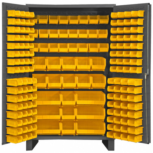 K4893 Bin Cabinet 78 x48 x24 Gray 171YlwBns