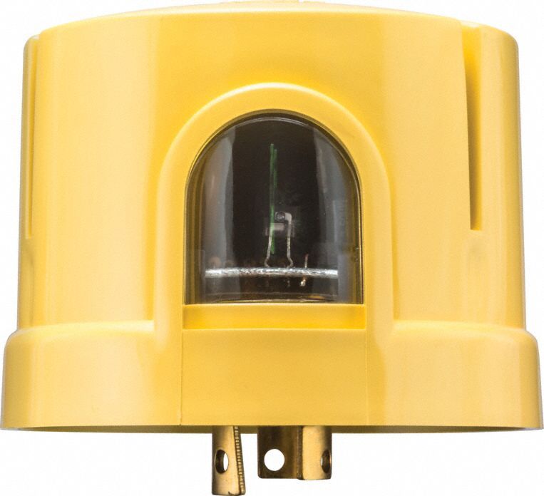 Photocontrol Plastic Turn Lock Yellow