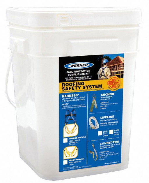 Roofing Kit 50ft Tongue Buckle Harness