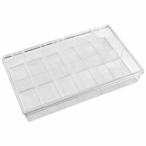K4967 CompartmentBox 10.75inW 6.5inL Clear