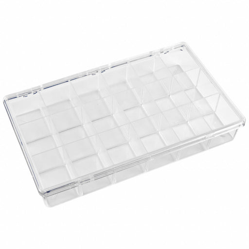 K4967 CompartmentBox 10.75inW 6.5inL Clear