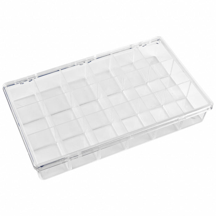 K4967 CompartmentBox 10.75inW 6.5inL Clear