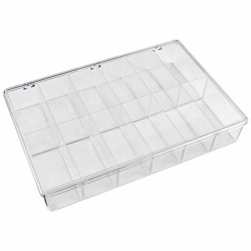 K4970 CompartmentBox 8.5inW 12.75inL Clear