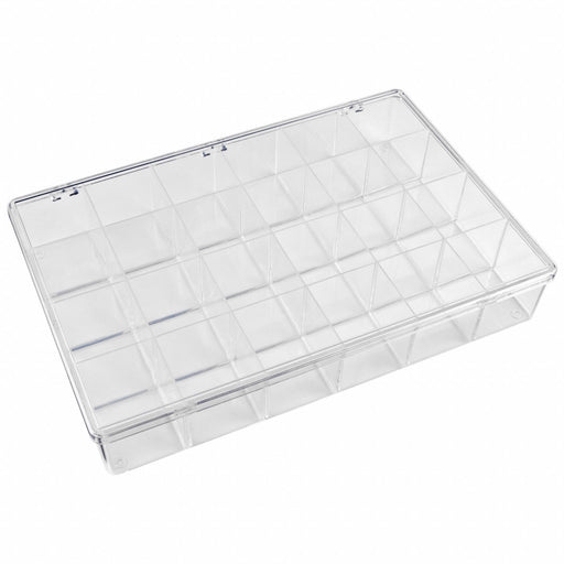K4970 CompartmentBox 13inW 8.75inL Clear