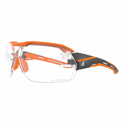 SafetyGlasses Clear VaporShield Blk/Org