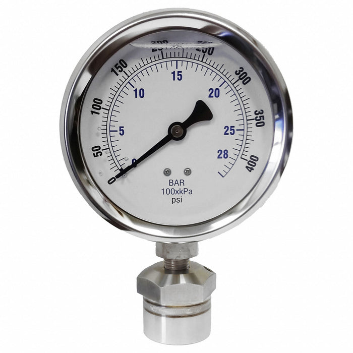 Pressure Gauge 30 to 0 to 15 Range