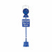 Permanent Mount Flag Blue LED