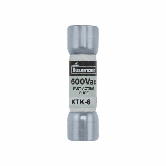 Fuse 600VAC CYL 6A 1.5in Midget KTK