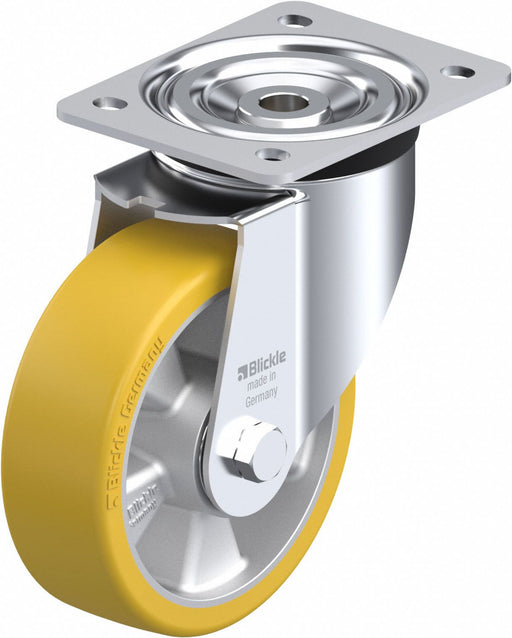 Plate Caster Swivel Polyurethane 7 1/2 H