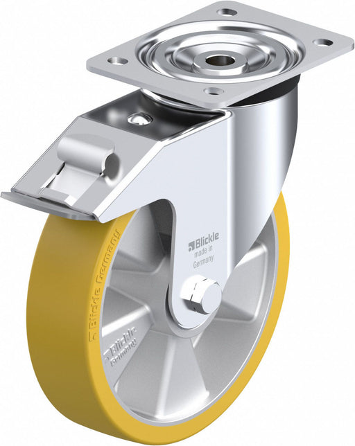 Plate Caster Swivel Polyurethane 9 1/4 H