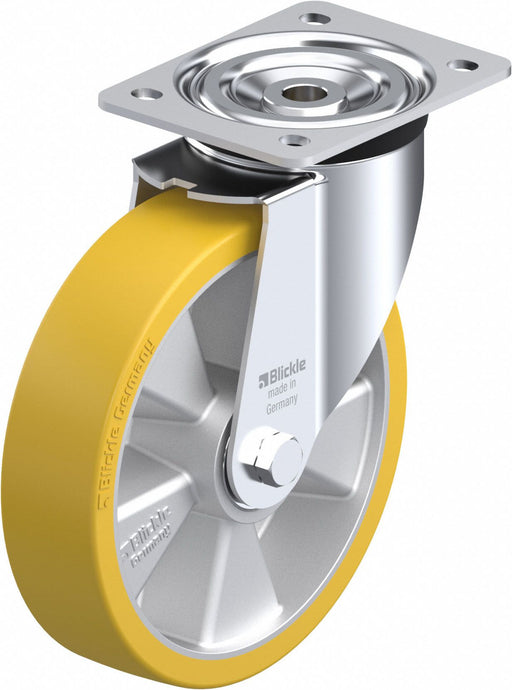 Plate Caster Swivel Polyurethane 9 1/4 H