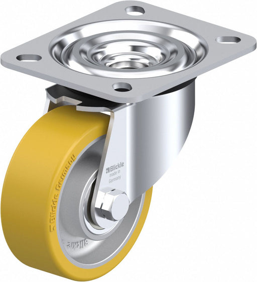 Plate Caster Swivel Polyurethane 4 H