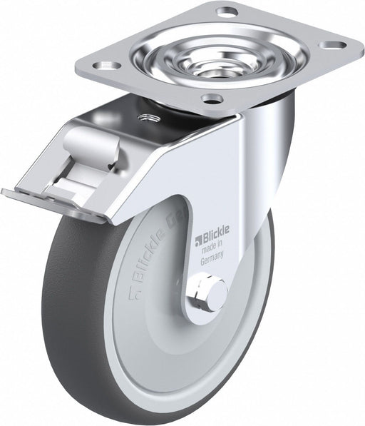 Plate Caster Swivel Polyurethane 5 7/8 H