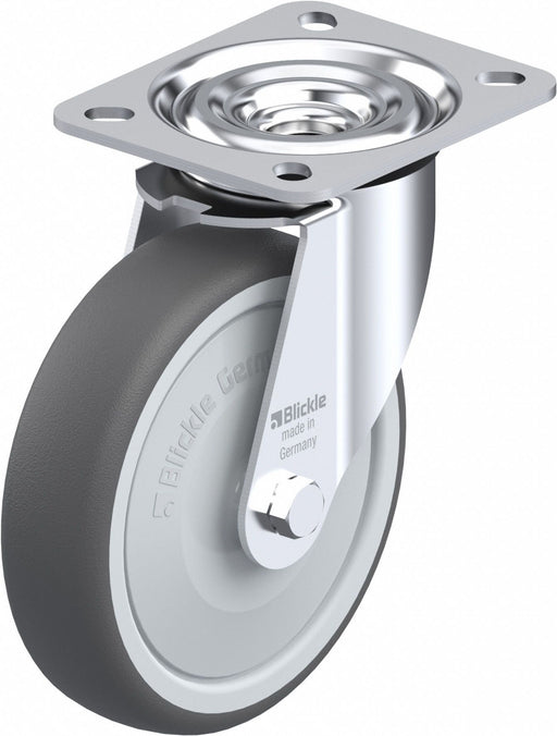 Plate Caster Swivel Polyurethane 5 7/8 H