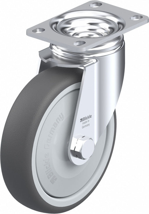 Plate Caster Swivel Polyurethane 6 1/8 H