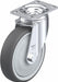 Plate Caster Swivel Polyurethane 6 1/8 H