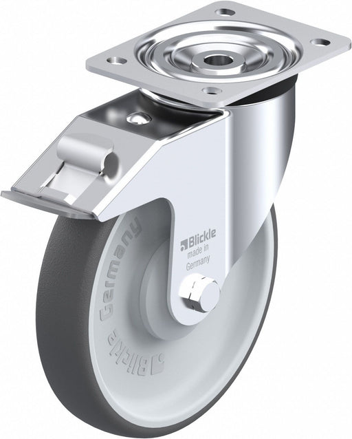 Plate Caster Swivel Polyurethane 9 1/4 H