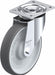 Plate Caster Swivel Polyurethane 9 1/4 H