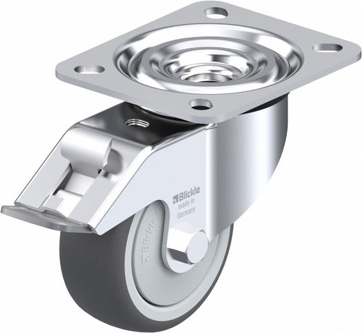 Plate Caster Swivel Polyurethane 4 H