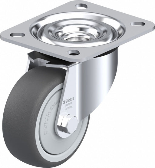 Plate Caster Swivel Polyurethane 4 H