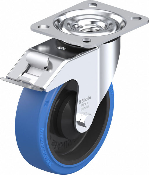 Plate Caster Swivel Rubber 5 7/8 H