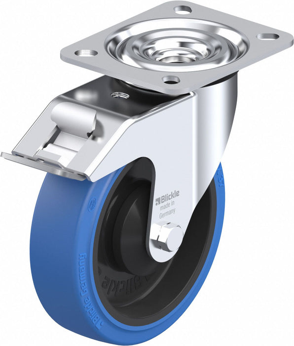 Plate Caster Swivel Rubber 5 7/8 H