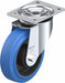 Plate Caster Swivel Rubber 7 11/16 H