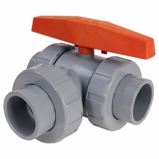 Manual 3-Way Ball Valve 1/2 CPVC
