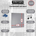 Stationary Pegboard Panels Steel