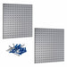 Stationary Pegboard Panels Steel