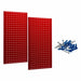 Stationary Pegboard Panels Steel