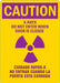 Radiation Sign 10 inx7 in Plastic